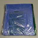 Dunwell 5-Subject Spiral Notebook, College Ruled (Blue), Colorful Movable Pocket Dividers with Tabs, Front/Back Plastic Covers, 200 Sheets (400 Pages) of 3-Hole Punch Perforated 8.5x11 Paper