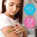 Threlaco 120 Pcs Fabric Adhesive Flexible Bandages Bulk Assorted Shapes and Patterns Small Colorful Pretty Fabric Bandages with Non Stick Pad 3 x 1 Inch for Cuts Wound Scrapes Women(Floral)