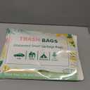 Small Trash Bags 4 Gallon, 100 Count Small Garbage Bag Bathroom White Mini Trash Bag Trash Can Liners Unscented Small Garbage Bags for Bathroom Can