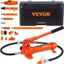 VEVOR 4 Ton Porta Power Kit, Portable Hydraulic Jack with 3.9 ft/1.2 m Oil Hose, Auto Body Frame Repair Kit with Storage Case for Car Repair, Truck, Farm (8800 LBS)