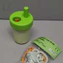 CHAKO LAB Kids Water Bottle with Carrying Rope and Straps | Vacuum Insulated Stainless Steel 16oz for School and Trvels | Two Travel Carrying Options | Matcha Green