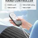 Heating pad for Back Pain Relief, Heating Pads for Neck, Shoulder, Fathers Mothers Day Gifts for Women, Men, Dad, Mom, Auto-Off,Machine Washable, Moist Dry Heat Options, Extra Large 12"x24" Deep Gray