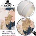 Abstract Canvas Paintings Blue Gold Pink Abstract Wall Art Abstract Pink Oill Painting Pink Blue Gold Abstract Pictures Wall Decor Pink and Blue and Gold Abstract Painting Modern Abstract Art No Frame