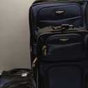 Travel Select Amsterdam Softside Expandable Luggage with Rolling Wheels, Navy, 8-Piece Set (15/21/25/29) with Packing Cubes