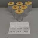 6Pack Bamboo Qtip Holders  Bathroom Storage for Cotton Balls, Swabs, Pads, Floss