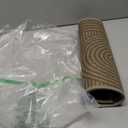 QiCaiJia Front Door Mat 17''x30'', Absorbent Muddy Dirt Resist Washable Non Slip Low-Profile Indoor Doormat, Easy Clean Welcome Entryway Door Mats, Brown