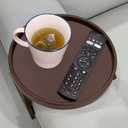 NDL Sofa Armrest Clip Table No-Slip Couch Tray for Drinks, Snacks, Remote, Gamepads, Adjustable Armchair Table for Living Room, Bedroom, Dorm Fits Most Armrests