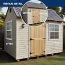 Hryan 24"x36" Shed Window for Chicken Coop, Playhouse and Mobihome, White Windows for Exterior Sheds, Mobile Home, Garage and Green House