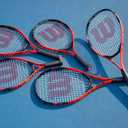 Wilson Pro Staff Precision Junior 21 Tennis Racket - Black/Red 