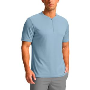 G Gradual Men's Workout Shirts Short Sleeve Quick Dry T-Shirt Moisture Wicking Athletic Gym Running Shirts for Men (Blue, L)