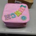 PainZieteg Pink Lunch Box for Girl with 10oz Thermo 6 Compartment Bento Set