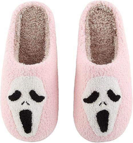 House Slippers, Soft Memory Foam Indoor Shoes with Elastic Fit, Cozy Warm Non-Slip Sole, Cute Animal Design for Bedroom, Living Room, Lounge, and Casual Home Use, Size 7.5