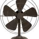 Deco 79 Metal Fan Decorative Sculpture Home Decor Statue, Accent Figurine 15" x 8" x 18", Black