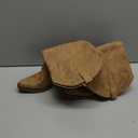 IUV Cowboy Boots For Women Western Cowgirl Boots with Chunky Heel Mid Calf Snip Toe Ideal for low insteps (7, Camel)