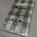 misaya 3 Packs Buffalo Disposable Table Cloth, 54 x 108 Inch Waterproof Plastic Tablecloth, Rectangle Sage Green and White Checkered Table Covers for Picnic, Birthday, Party