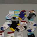 Cozyway Non-Slip Crew Grip Socks, 12 Pack for Baby Boys and Girls, Assorted Colors and Patterns, 1-3 Years