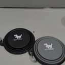 Collapsible Dog Bowls for Travel, 2-Pack Dog Portable Water Bowl for Dogs Cats Pet Foldable Feeding Watering Dish for Traveling Camping Walking with 2 Carabiners, BPA Free (grey&black)
