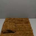 FUTEI Camel Decorative Throw Pillow Covers 20x20 Inch Set of 2,Soft Fluffy Faux Rabbit Fur Thick & Thin Striped Textured Cushion Case,Modern Home Decor for Couch Bed Living Room