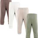 Hudson Baby Unisex Baby and Toddler Cotton Pants and Leggings (3T, Neutral Olive)