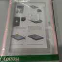 MENZO Case for 10-inch Tablet (Fit 13th Generation Only), Layer Duty Shockproof Rugged Case with Kickstand, Pink+Beige