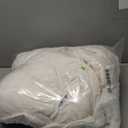 Bedsure Gentlesoft™ 2-in-1 King Size Comforter Set and Detachable Fluffy Blanket, Cream White Bedding Set For All Season Use, SnapTech™ Design for Space Saving (Includes 2 Pillow Shams, 2 Pillowcases)