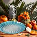 3-Piece 8.3" Glass Dinner Plates,Colored Round Plates, Salad Plates, Chip and Scratch Resistant, Microwave and Dishwasher Safe