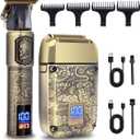 Hatteker Foil Shaver, Head Shaver Kit Beard Trimmer for Men Grooming Shaving Kit, Hair Trimmer, Cordless Head Shavers for Bald Foil Shavers Gifts for Him