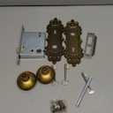 Mortise Lock Door Knobs Interior Brass Door Knob Antique Gold Door Handle Skeleton Key Privacy Vintage Door Locks for Bedrooms Bathroom