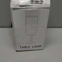 Fenmzee Small Table Lamp for Bedroom - Inline Control, Bedside Lamp with 3000K A15 LED Blub, Easy Assembly (White Shade - Walnut Base, 9" Inline Control)