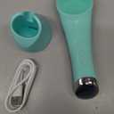 PRITECH Silicone Face Scrubber, Rechargeable Facial Cleansing Brush with Heat Massage End, Vibrating Exfoliator Scrubber for Deep Cleaning, Waterproof Face Brush for Women and Men (Green)