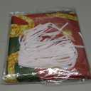 ROCKY&CHAO Christmas Garage Door Cover with Sparkling Night-Time Effect, 6x13ft Red & Green Holiday Banner for Single/Double Garage, Outdoor Christmas Decorations, Weather-Resistant Polyester Fabric