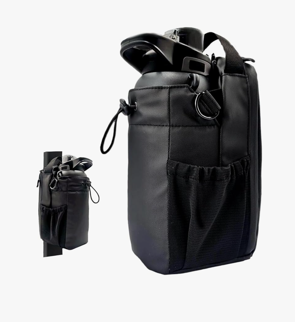 magnetic gym water bottle bag -Unisex Magnetic Gym Bag, holds gym water bottles with strap, 9.84" tall, 2 Piece