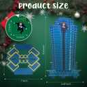 2025 Advent Calendar, Wooden Diehard Advent Calendar Dropped Nakatomi Plaza Tabletop Christmas Countdown Calendar Ornament for Kids Adults Home Decoration (Blue-A)