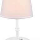 Anxingtools Mini  Cordless LED Table Lamp with Dimmer, Built-in Rechargeable Battery, 3-Level Brightness, Patio Table Lamp, Bedside Night Lamp, Ambient Light for Restaurant (White)