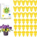 Garsum Fruit Fly Sticky Trap for Indoor and Outdoor, 36 Pack Fungus Gnat Killer for Houseplant,Mosquitos, Flying Insect, White Flies