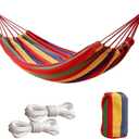 Outdoor Amacas Garden Camping Hammock,Hammock Portable with Carrying Bag for Patio Yard Garden Backyard Porch Travel