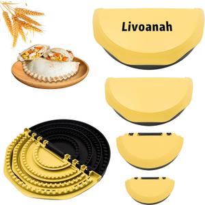 Tortilla Sealer Crimper Press - 4-in-1Quesadilla Maker for 4, 6, 8, 10 Inch Multi-Size Quesadilla Crimper | Burrito Maker for Large Batches, Tacos & Empanadas | BPA-Free & Dishwasher Safe