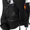 Haimont Hydration Running Vest with Water Bottles for Women Men, Adjustable Lightweight 8L Water Backpack with Soft Flasks for Trail Running (Small, Black)