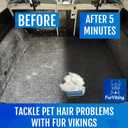 Furviking Pet Hair Remover for Car, Bed, Couch, Carpet, Home Surfaces 3.74" - Lightweight, Compact Cat Dog Fur Remover, Scraper, Cleaner - Portable, Easy to Use Pet Hair Removal Tool