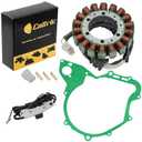Caltric Stator and Gasket Compatible with Yamaha V-Star 650 Classic Xvs650A Xvs 650A 1998-2003