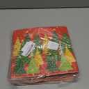 100 Pcs Christmas Paper Napkins 3 Ply Disposable Bathroom Guest Hand Towels Red Green Xmas Tree Winter Decorative Napkins for Kitchen Dinner Wedding Birthday Holiday Party