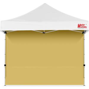 MASTERCANOPY Instant Canopy Tent Sidewall for 10x10 Pop Up Canopy, 1 Piece, Beige