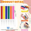 Watersay 72 Pcs Mini Markers Bulk Colored Pen 3.4 Inch Vibrant Colors Portable Short Colored Markers Assorted Multicolor Watercolor Marker Pen for Adult Office Supplies (6 Colors)