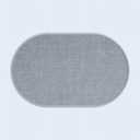 Eunoia Oval Bathroom Rug 16x24 Inch, Bath Mat Non Slip Washable,Quick Absorption & Durable, Soft Shag Bath Mats for Bathroom Floor, Tub and Shower,Grey