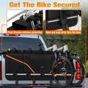 Ytonet Tailgate Bike Pad Holds 5 Bikes, Heavy Duty Tailgate Pad for Mountain Bikes with Tool Pockets & Reflective Strips, Scratch-Resistant Truck Bike Tailgate Pad Match Mid-Size & Compact Pickups