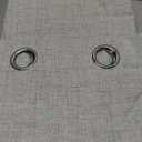 Joydeco Blackout Curtains for Bedroom, Linen Black Out Curtains 84 Inch Long, Light Blocking Drapes 2 Panels Set with Grommet for Living Room Window, Thermal Insulated Room Darkening Privacy Drapes (Greyish White)