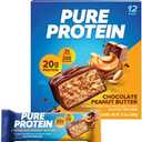 Pure Protein Bars, High Protein, Nutritious Snacks to Support Energy, Low Sugar, Gluten Free, Chocolate Peanut Butter, 1.76oz, 10 Count (Packaging May Vary)  BB 27 May 2026