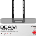 Sound Bass Beam TV Mount, Compatible with Generation 1 & 2 Sonos Beam Mounting Bracket for TV, Black, Full Hardware Kit Included, Beam Soundbar