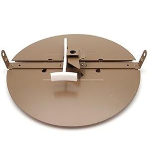 HVAC Premium 10" Butterfly Damper - Control Your Airflow on Drop Ceiling grilles of 24x24 (10" Round Duct Opening)