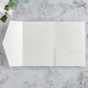 20 PCS Ivory Tri-fold Laser Cut Wedding Invitation Pockets for 5x7 Wedding Cards Bridal Shower Engagement Quinceanera Invitation